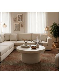 Mid.you Couchtisch, Kaschmir, Stein, rund, rund, 60x30x60 cm, Wohnzimmer, Wohnzimmertische, Couchtische, Couchtische rund