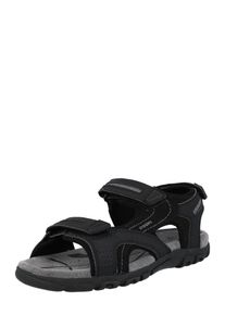 Geox M&aelig;nd Trekkingsandaler 'Uomo Strada' gr&aring; / sort St&oslash;rrelse 45