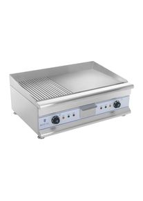ROYAL CATERING Elektromos grill - 75 cm - sima/bord&aacute;zott fel&uuml;letű - 2 x 3,2 kW RCG 75G