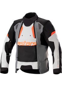 Alpinestars Halo, textile jacket Drystar , color: Black/Grey/Light Grey/Orange , size: 4XL