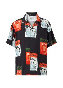 Carhartt Work In Progress Carhartt Wip Skjorte 'Sean Hamilton' lysegr&aring; / oliven / oranger&oslash;d / sort St&oslash;rrelse S