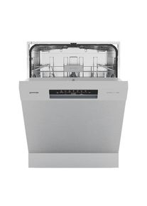 Gorenje, Unterbaugeschirrsp&uuml;ler &raquo;GU642C90X&laquo; 9,7 l 14 tlg. Ma&szlig;gedecke auto. T&uuml;r&ouml;ffnung, Hygiene Programm, Startzeitvorwahl, silberfarben,
