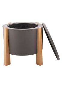 RedFire Feuerschale &raquo;Lion&laquo; mit raucharmer Verbrennung - schwarz