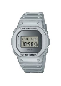 Casio G-SHOCK, Herren, Chronograph Quarzuhr,Armbanduhr,Herrenuhr,digital, bis 20bar wasserd. Resinarmband, silberfarben-hellgrau, Cooler 