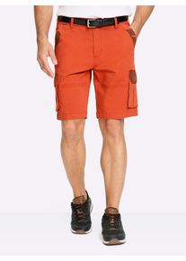 Catamaran Heren Bermuda met cargozakken in terra ,maat 48, Witt, 98% Katoen, 2% Elastan