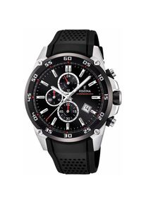 Festina, Herren, Chronograph &raquo;The Originals&laquo; Armbanduhr, Quarzuhr, Herrenuhr, Stoppfunktion, bis 10 bar wasserd., schwarz, Charmanter 