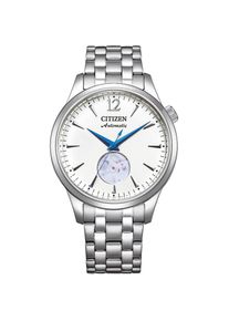 Citizen, Damen, Automatikuhr Armbanduhr, Herrenuhr, Damenuhr, offene Unruh, Edelstahlarmband, silberfarben-wei&szlig;, Exquisite Automatikuhr f&uuml;r Sie & Ihn