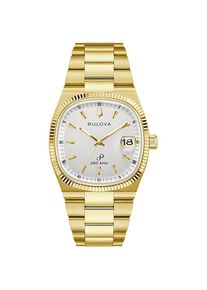 Bulova, Herren, Quarzuhr &raquo;Super Seville&laquo; Armbanduhr, Damenuhr, Herrenuhr, unisex, analog, Edelstahlarmband, goldfarben-wei&szlig;, Exquisite Armbanduhr