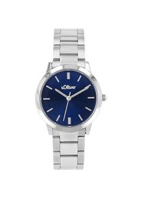 s.Oliver, Damen, Quarzuhr Armbanduhr, Damenuhr, Mineralglas, analog, silberfarben, Edle Armbanduhr f&uuml;r Damen