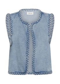 Cream Damer Vest 'CRRina' blue denim St&oslash;rrelse XXXL
