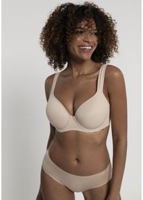 B&uuml;gel-BH Dorina "Rachel", Damen, Gr. 90, Cup D, beige (natur), Obermaterial: 72% Polyamid, 28% Elasthan, unifarben, BHs B&uuml;gel-BH, mit Schale, nahtlos vorgeformte Cups, gepolsterte Tr&auml;ger