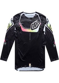 Troy Lee Designs SE Ultra Proton, jersey , color: Black/White/Neon-Yellow/Pink , size: XXL