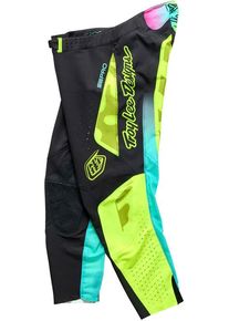 Troy Lee Designs SE Pro Myth, textile pants , color: Neon-Yellow/Black/Turquoise , size: 34