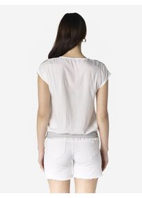 Koroshi Bluse sort / hvid St&oslash;rrelse XL