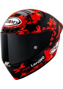 Suomy S1-XR GP Pecco Bagnaia Replica 2025, full face helmet , color: Matt Black/Red , size: M