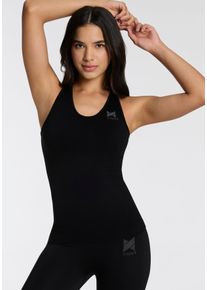 Sporttop XTREME SOCKSWEAR, Damen, Gr. L, schwarz, Mikrofaser, Obermaterial: 92% Polyamid, 8% Elasthan, unifarben, eng h&uuml;ftlang, V-Ausschnitt, Tops Sporttop, mit modellierenden Effekt f&uuml;r eine sch&ouml;ne Silhouette