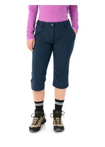Zip-off-Hose Vaude "WOMEN'S FARLEY STRETCH ZO CAPRI PANTS", Damen, Gr. 42, N-Gr, schwarz sea, Obermaterial: 89% Polyamid, 11% Elasthan. Futter: 100% Polyester, Hosen Zip-off-Hose, bequeme Passform, f&uuml;r sportliche Aktivit&auml;ten und Outdoor