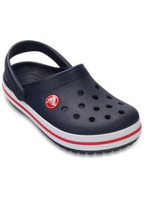 Clog Crocs "Crocband Clog", M&auml;dchen, Gr. 24, blau (navy, rot), Croslite&trade;, kontrastfarbene Details, Schuhe Clog, Sandale, Sommerschuh, Badeschuh mit L&uuml;ftungs&ouml;ffnungen