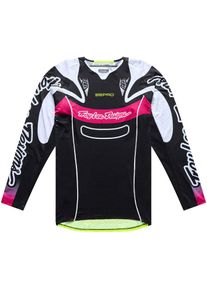 Troy Lee Designs SE Pro Salvo, jersey , color: Black/White/Neon-Yellow/Pink , size: M