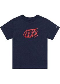 Troy Lee Designs Badge, t-shirt youth , color: Dark Blue/Red , size: L