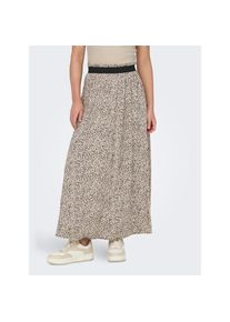 Only, Damen, Maxirock &raquo;ONLVENEDIG AOP LIFE LONG SKIRT&laquo; Viskose, wadenlang, Silver Mink AOP:LINA SMALL LEO, S (36), Langer Rock von Only