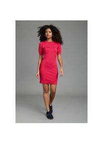 Laura Scott, Damen, Strickkleid mit femininen Volumen&auml;rmeln, mit Halbarm, beere-melage, 48 - N-Gr, Strickkleid mit melierter Optik f&uuml;r einen modernen 