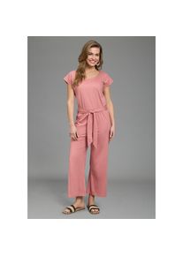 Laura Scott, Damen, Jumpsuit f&uuml;r entspannte Casual- und Sommermode, Halbarm-Design, darkrose, 36 - N-Gr, Jumpsuit f&uuml;r entspannte Casual- und 
