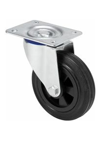 Ruedas Alex, M&ouml;belrollen, Rueda Schwarz Gummi Poliamix &Oslash; 8 Cm 60 Kg Drehbar