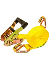 Ponsa, Spanngurt + Ladungssicherung, Ratsche 027,046,035,108 Gelb Ergonomisch Geschlossen 35 Mm X 6 M