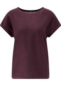 Dames Averecht gebreide slip-over bordeaux Maat 48