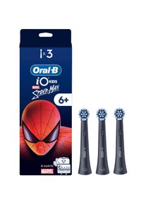 Oral-B, Zahnb&uuml;rstenkopf, Oral B - iO Kids 6+ Marvel Spider-Man Electric Toothbrush Head - Black - 3 (3x)