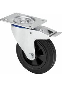 Ruedas Alex, M&ouml;belrollen, Rueda Schwarz Gummi Poliamix &Oslash; 10 Cm 80 Kg Drehbar