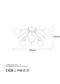 Opviq, Pendelleuchte, Santana (G9)