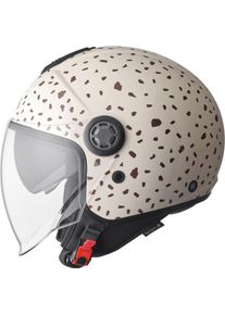 GMS-Moto Gelato Stracciatella, kask z otwartą twarzą , kolor: beżowy/brązowy , rozmiar: M