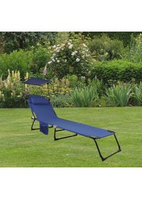 Ambia Garden Gartenliege Bindox L ca. 55x24x185 cm Blau