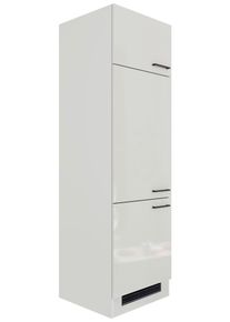 Ger&auml;teumbauschrank in Lichtgrau gl&auml;nzend