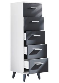 Midischrank Landos ca. 30x1800 cm Anthr./Wei&szlig;