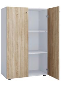 Schuhschrank LONA Wei&szlig;/ Sonoma Eiche ca. 70x110x39cm