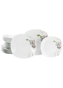 Creatable Tafelservice Square Orchidee Multicolor, 18-teilig