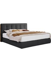 Boxspringbett Lavenito Schwarz ca. 160x200cm
