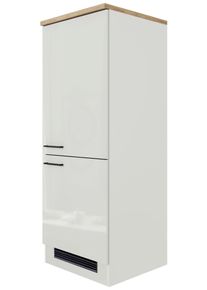 Ger&auml;teumbauschrank in Lichtgrau gl&auml;nzend