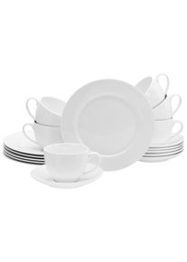 Creatable Kaffeeservice Fleur Royal Creme, 18-teilig