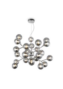 Maytoni Pendelleuchte Dallas Grau/Chromfarben max. 28 Watt