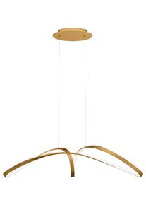 Maytoni Pendelleuchte Curve Goldfarben max. 42 Watt
