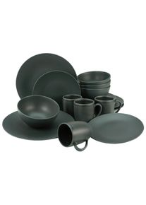 Creatable Kombiservice Soft Touch Schwarz, 16-teilige