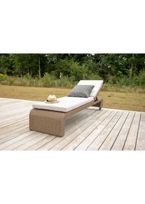 Sonnenliege London ca. 60x32x196 cm Hellbraun