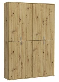 Garderobenschrank Projekt X ca. 122x193 cm Eiche Artisan