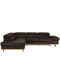 Wohnlandschaft Carmen links Dunkelbraun