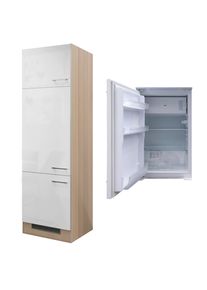 Ger&auml;teumbauschrank 'Abaco' , Perlmutt/Akazie