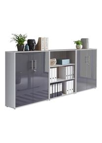 Aktenschrank Office Edition Sw Set 9 Grau